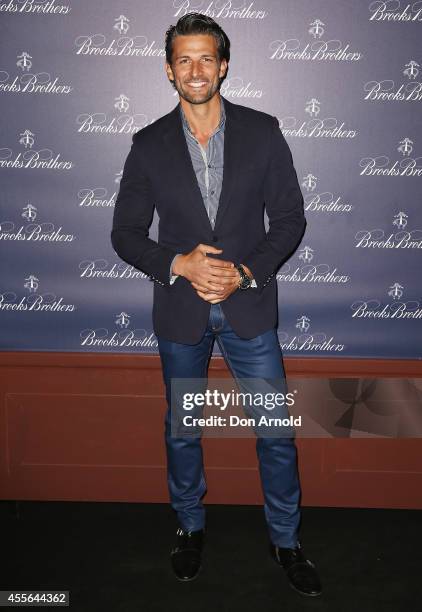 Tim Robards arrives to celebrate the opening of the Australian flagship store on September 18, 2014 in Sydney, Australia.