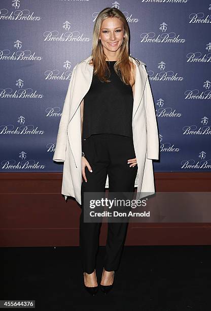 Anna Heinrich arrives to celebrate the opening of the Australian flagship store on September 18, 2014 in Sydney, Australia.