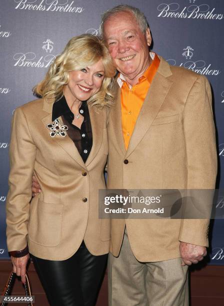 Kerri-Anne Kennerley and John Kennerley arrive to celebrate the opening of the Australian flagship store on September 18, 2014 in Sydney, Australia.