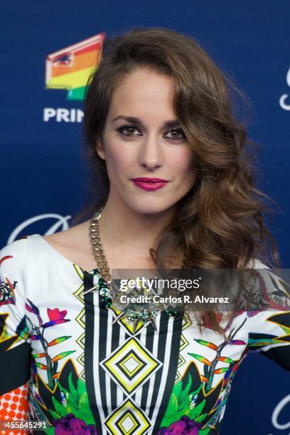 Spanish actress Silvia Alonso attends the "40 Principales Awards" 2013 photocall at Palacio de los Deportes on December 12, 2013 in Madrid, Spain.