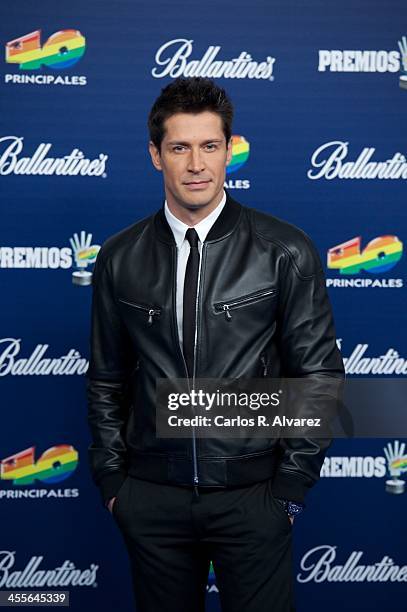 Jaime Cantizano attends the "40 Principales Awards" 2013 photocall at Palacio de los Deportes on December 12, 2013 in Madrid, Spain.