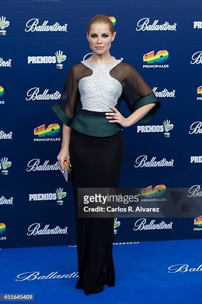 Spanish singer Soraya Arnelas attends the "40 Principales Awards" 2013 photocall at Palacio de los Deportes on December 12, 2013 in Madrid, Spain.