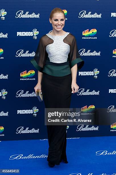 Spanish singer Soraya Arnelas attends the "40 Principales Awards" 2013 photocall at Palacio de los Deportes on December 12, 2013 in Madrid, Spain.