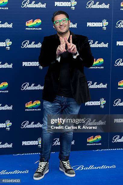 Singer Wally Lopez attends the "40 Principales Awards" 2013 photocall at Palacio de los Deportes on December 12, 2013 in Madrid, Spain.