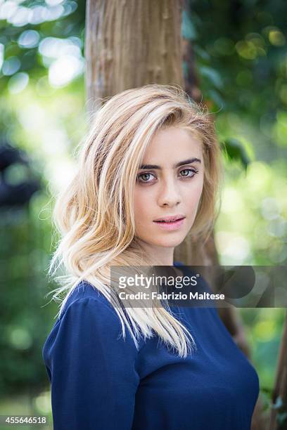 Actress Greta Scarano is photographed for Self Assignment on August 31, 2014 in Venice, Italy.