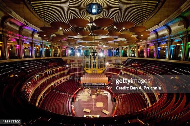 Technical and maintenance teams spruce up the Royal Albert Hall, during a rare quiet day at the iconic London venue at the Royal Albert Hall on...