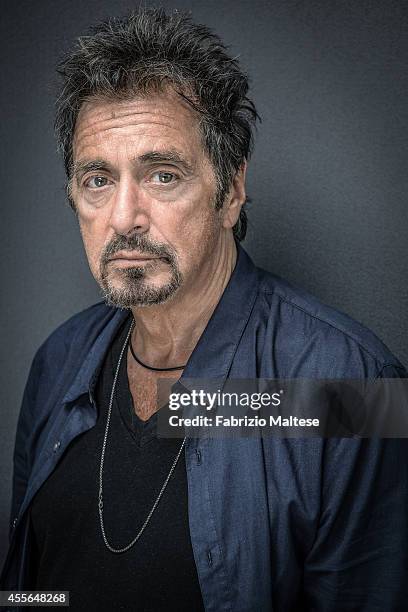 Actor Al Pacino is photographed for Self Assignment on August 31, 2014 in Venice, Italy.