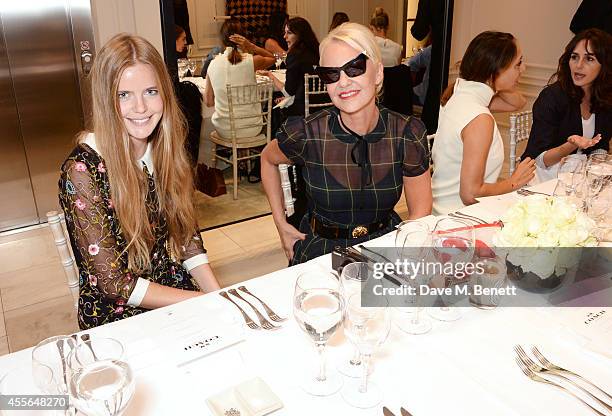 Katie Readman and Amanda Eliasch attend the Coach Fall 2014 Collection Launch at their New Bond Street store on September 18, 2014 in London, England.