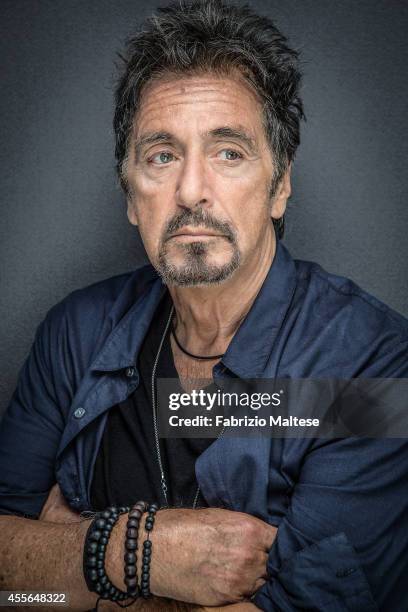 Actor Al Pacino is photographed for Self Assignment on August 31, 2014 in Venice, Italy.