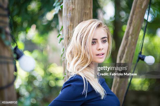 Actress Greta Scarano is photographed for Self Assignment on August 31, 2014 in Venice, Italy.