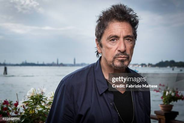 Actor Al Pacino is photographed for Self Assignment on August 31, 2014 in Venice, Italy.