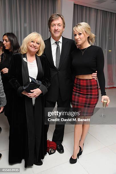 Judy, Richard and Chloe Madeley attends the pre-party for the English National Ballet's The Nutcracker at St Martin's Lane Hotel on December 12, 2013...