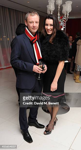 John Simm and Kate Magowan attends the pre-party for the English National Ballet's The Nutcracker at St Martin's Lane Hotel on December 12, 2013 in...