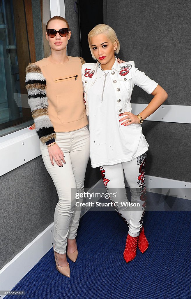 Iggy Azalea & Rita Ora Visit Kiss FM