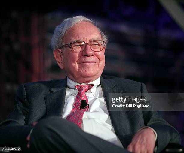 Billionaire investor Warren Buffett speaks at a "Detroit Homecoming" event September 18, 2014 in Detroit, Michigan. The purpose of the...