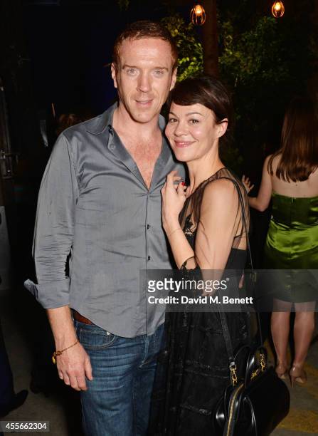 Damian Lewis and Helen McCrory attend the Bright Young Things Gala 2014, a Young Patrons of the National Theatre gala event in support of emerging...