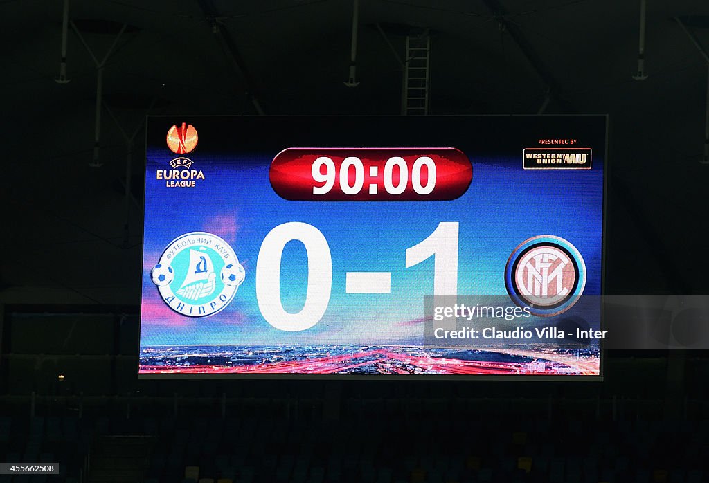 FC Dnipro Dnipropetrovsk v FC Internazionale Milano - UEFA Europa League