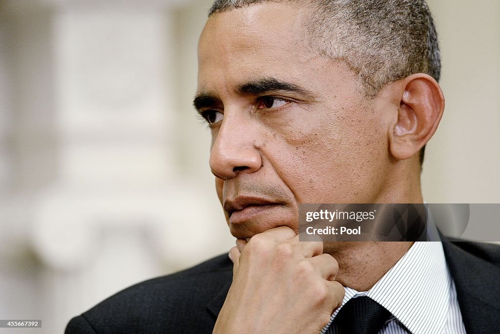 President Obama Meets With Ukraine's President Petro Poroshenko At The White House