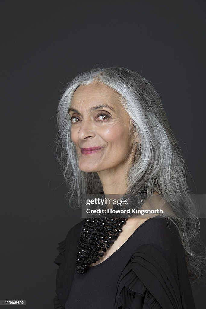 Mature female beauty looking at camera