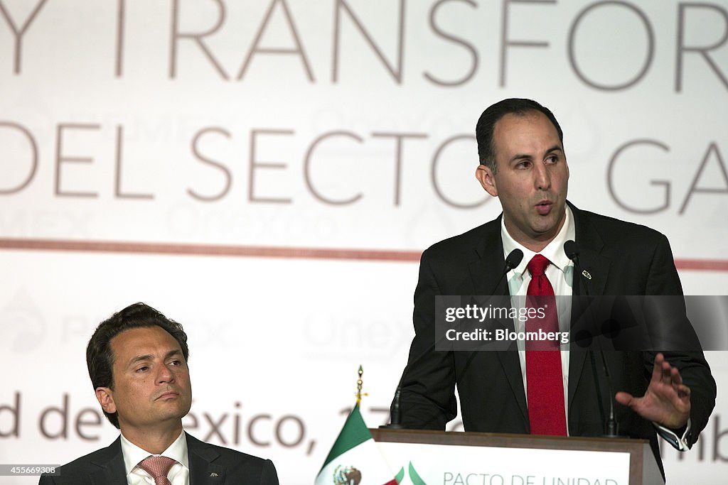 Pemex CEO Emilio Lozoya Announcement On Gasoline Stations