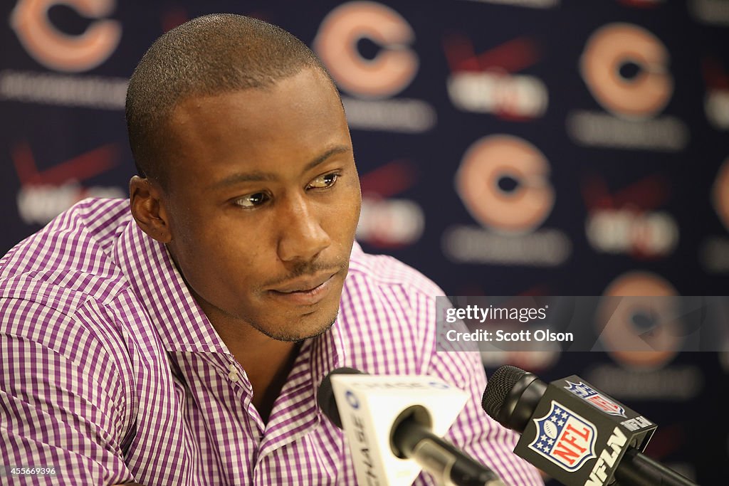 Chicago Bears Brandon Marshall Addresses The Media After Accusations Of Domestic Violence In His Past