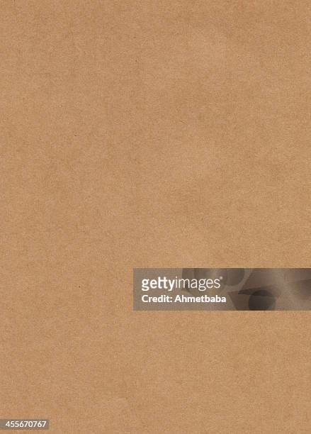 unmarked rectangular sample of kraft paper - brunt papper bildbanksfoton och bilder