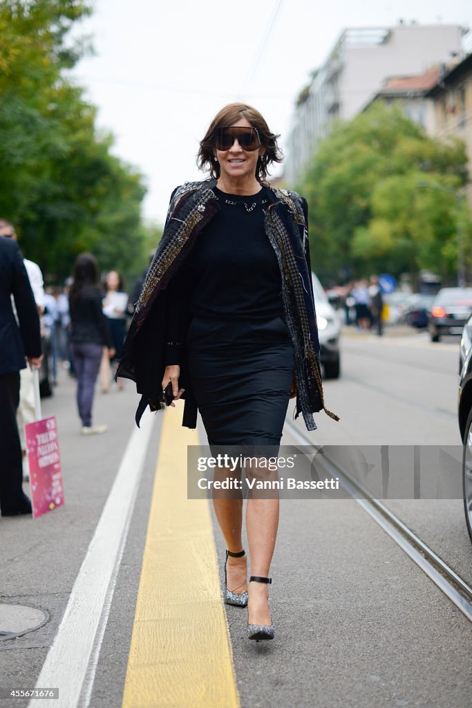 Street Style - Day 2 - Milan Fashion Week Womenswear Spring/Summer 2015