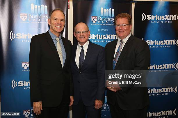 Geoffery Garrett, Newly Appointed Dean of the Wharton School, Scott Greenstein, President and Chief Content Officer, SiriusXM and Bill Connor,...