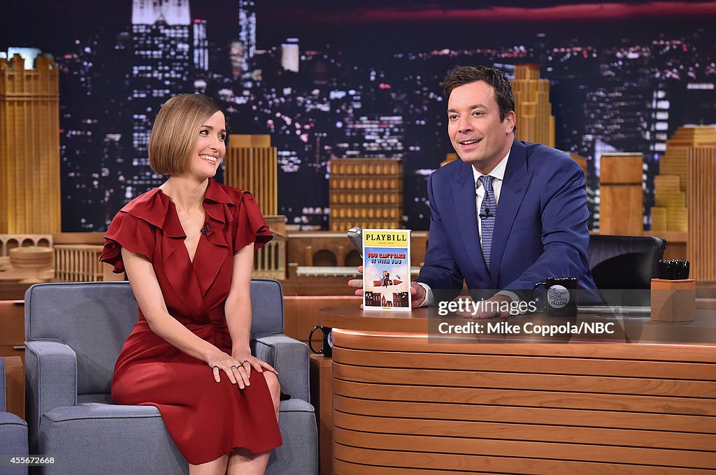 Rose Byrne Visits "The Tonight Show Starring Jimmy Fallon"
