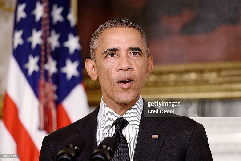 President Obama Speaks After U.S. Senate Casts Final Vote On Arming Syrian Rebels