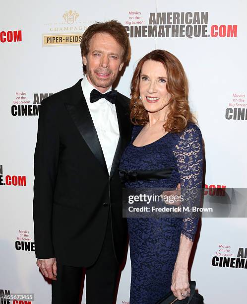 Honoree Jerry Bruckheimer and wife Linda Bruckheimer arrive at the 27th American Cinematheque Award honoring Jerry Bruckheimer at The Beverly Hilton...
