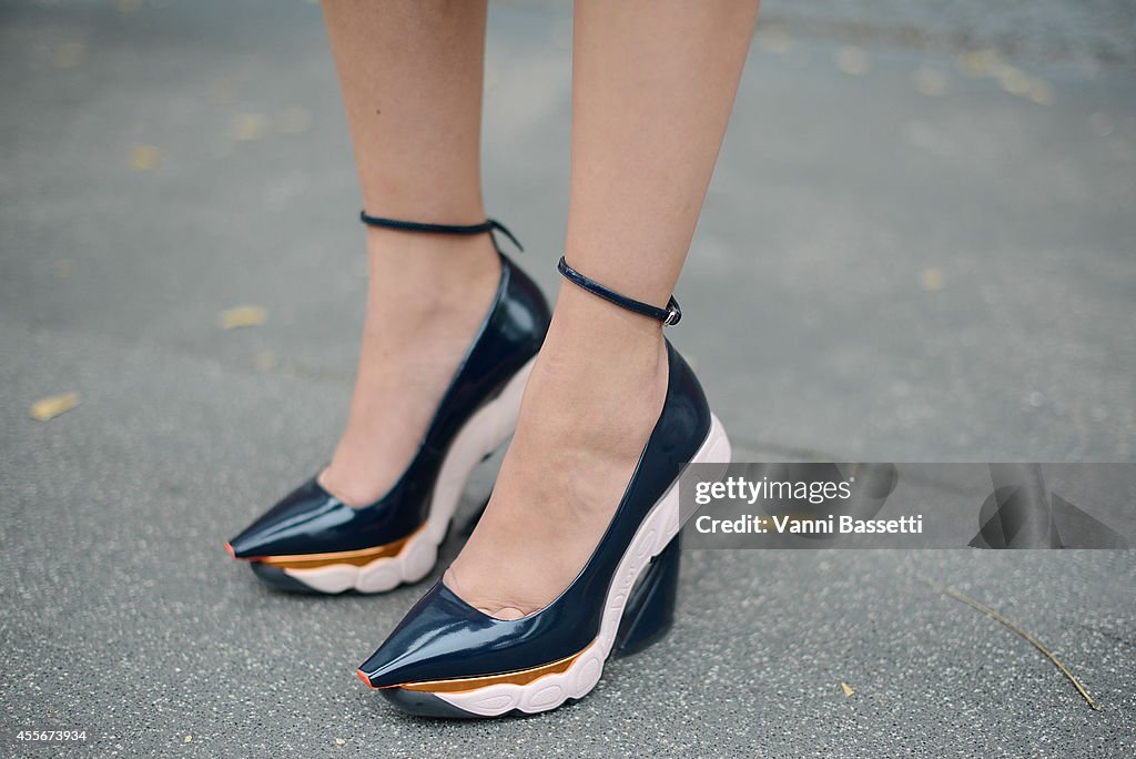 Street Style - Day 2 - Milan Fashion Week Womenswear Spring/Summer 2015