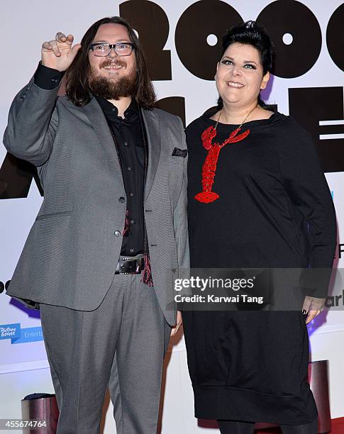 Iain Forsyth and Jane Pollard attend the "20,000 Days on Earth" screening at Barbican Centre on September 17, 2014 in London, England.