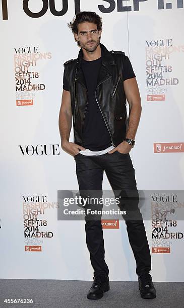 Juan Betancourt attends the Vogue Fashion's Night Out Madrid 2014 on September 18, 2014 in Madrid, Spain.