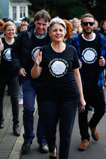 NZL: Internet Party Leader Laila Harre Votes In Auckland