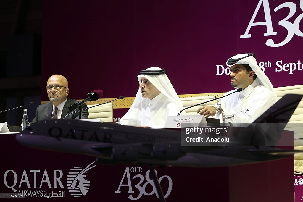 Qatar Airways' first Airbus A380