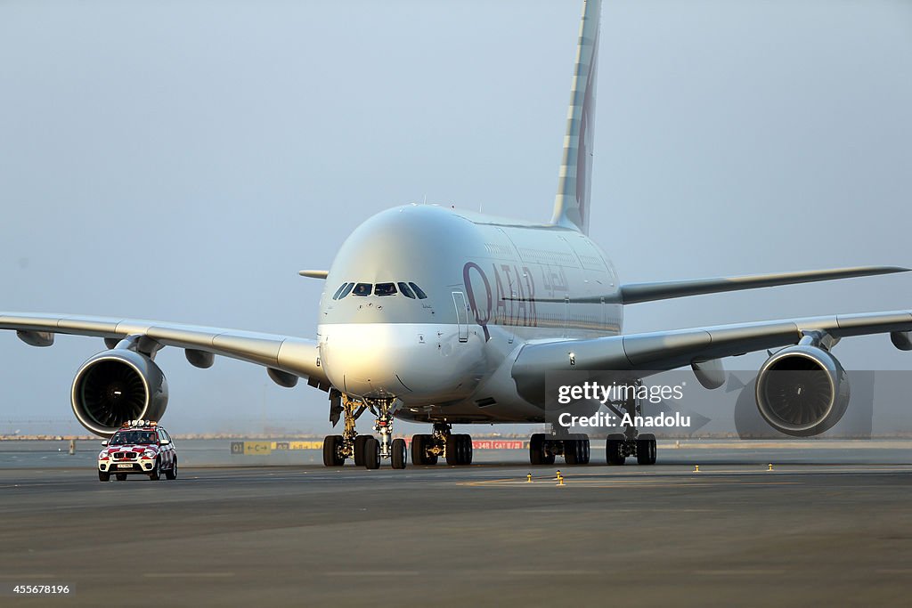 Qatar Airways' first Airbus A380