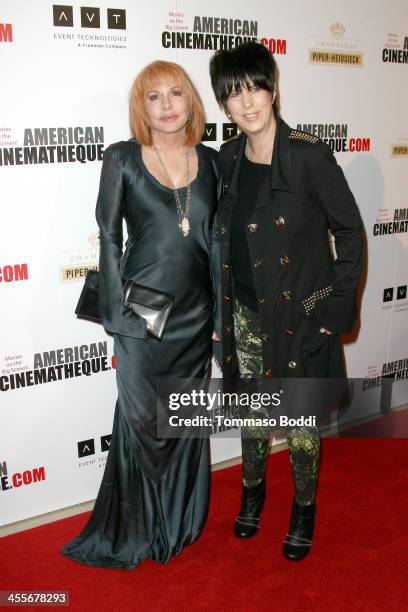 Kathy Nelson and songwriter Diane Warren arrive at the 27th American Cinematheque Award honoring Jerry Bruckheimer at The Beverly Hilton Hotel on...