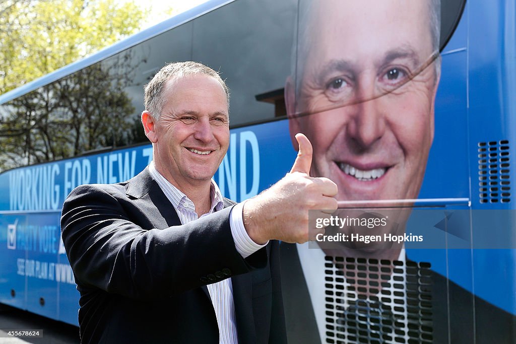 Prime Minister John Key's National Party Bus Trip - Day Two