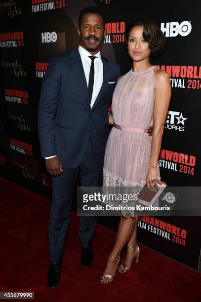 Actors Nate Parker and Gugu Mbatha-Raw attend BEYOND THE LIGHTS opening The Urbanworld Film Festival at SVA Theater on September 18, 2014 in New York...