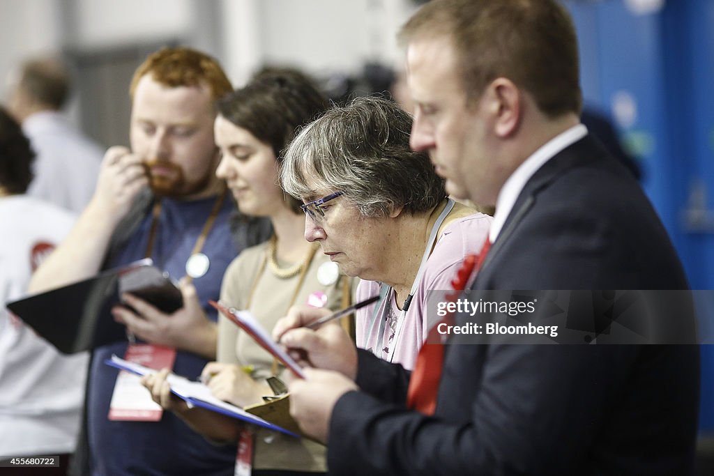 Scottish Independence Referendum Vote Night