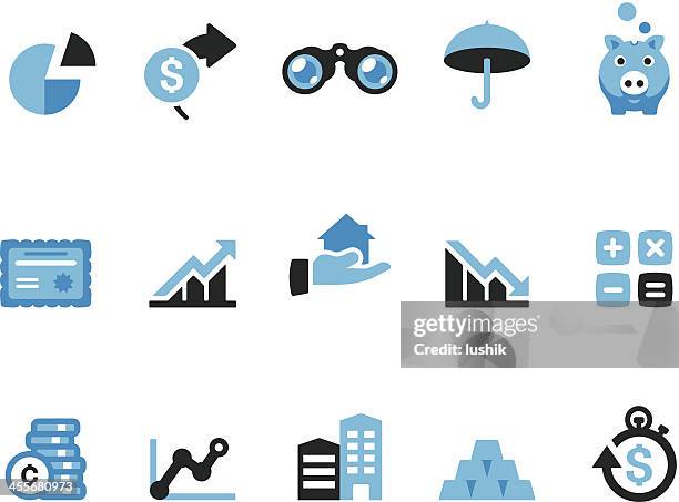 ilustraciones, imágenes clip art, dibujos animados e iconos de stock de iconos de finanzas/coolico - stock certificate