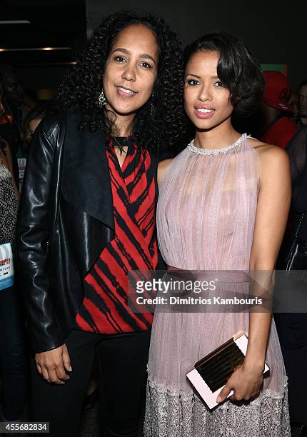 Writer/director Gina Prince-Bythewood and actress Gugu Mbatha-Raw attend BEYOND THE LIGHTS opening The Urbanworld Film Festival at SVA Theater on...