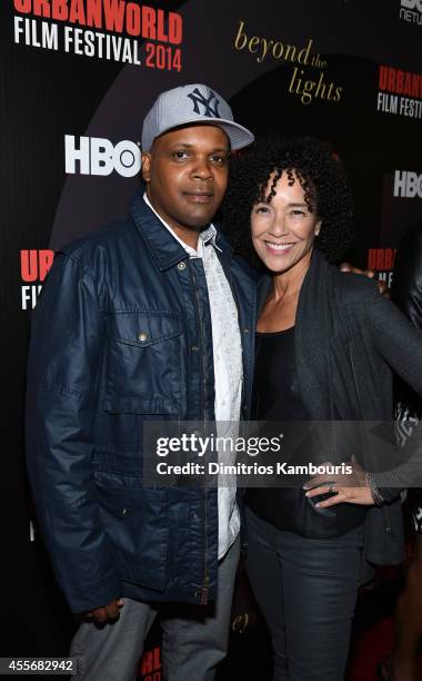 Producers Reggie Rock Bythewood and Stephanie Allain attend BEYOND THE LIGHTS opening The Urbanworld Film Festival at SVA Theater on September 18,...
