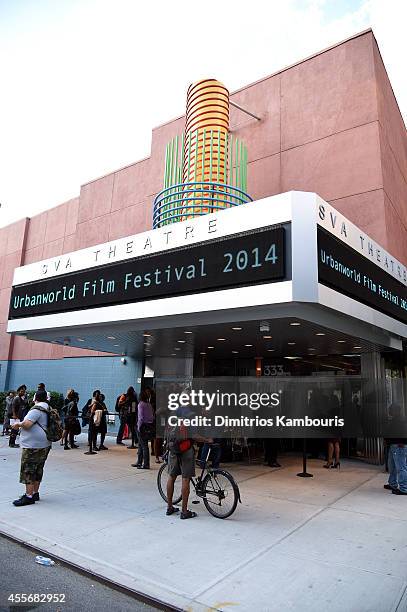 General view of atmosphere at BEYOND THE LIGHTS opening The Urbanworld Film Festival at SVA Theater on September 18, 2014 in New York City.