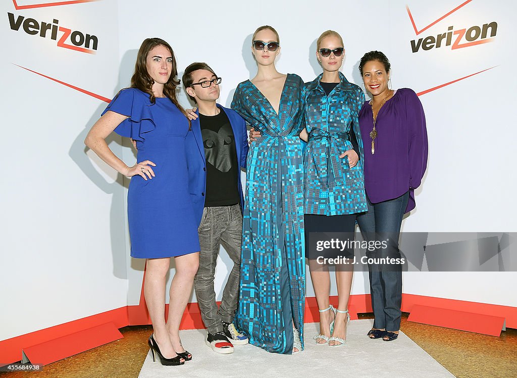 Christian Siriano And Verizon Social Imprint Garment Unveiling