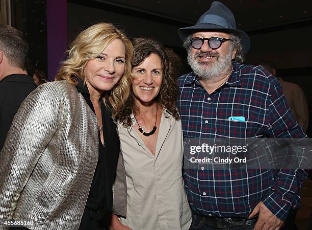 Actress Kim Cattrall and music producer Hal Willner attend American Masters; The Boomer List NYC Premiere on September 18, 2014 in New York City.