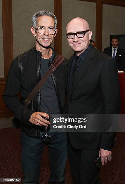 Rights activist Peter Staley and producer Chad Thompson attend American Masters; The Boomer List NYC Premiere on September 18, 2014 in New York City.