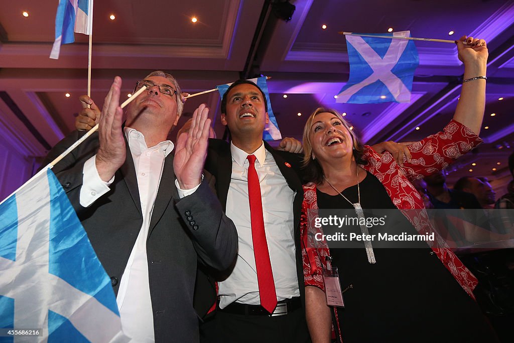 Scotland Decides - The Result Of the Scottish Referendum On Independence Is Announced
