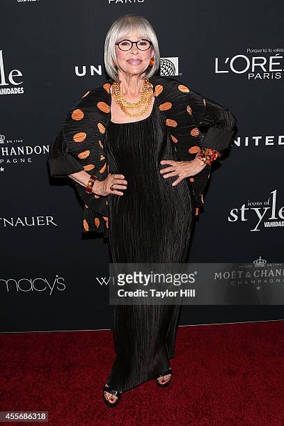 Actress Rita Moreno attends the 2014 Icons Of Style Gala Hosted By Vanidades at Mandarin Oriental Hotel on September 18, 2014 in New York City.